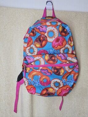 Global Degree Donut Doughnut Backpack Adjustable Straps Multi- Colored